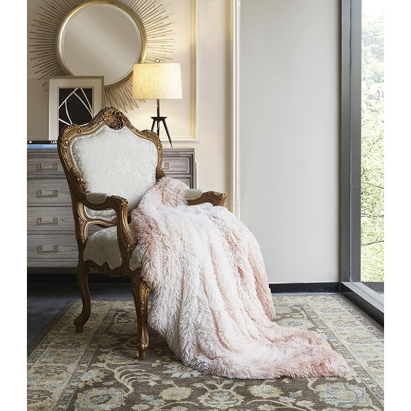 Ebern Designs Menekse Ultra Plush Extra Thick Wolf Throw & Reviews